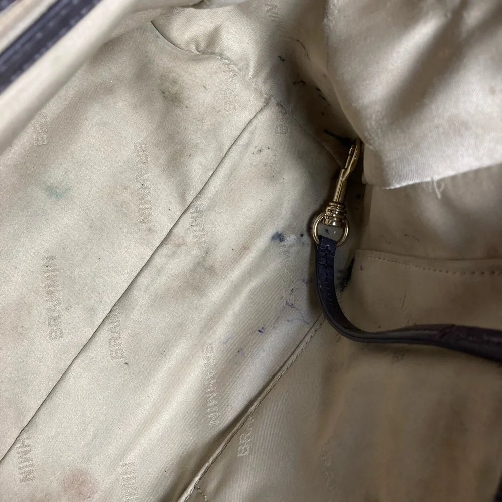 BRAHMIN MARISSA Elegant Gray Leather Handbag - Picture 12 of 14